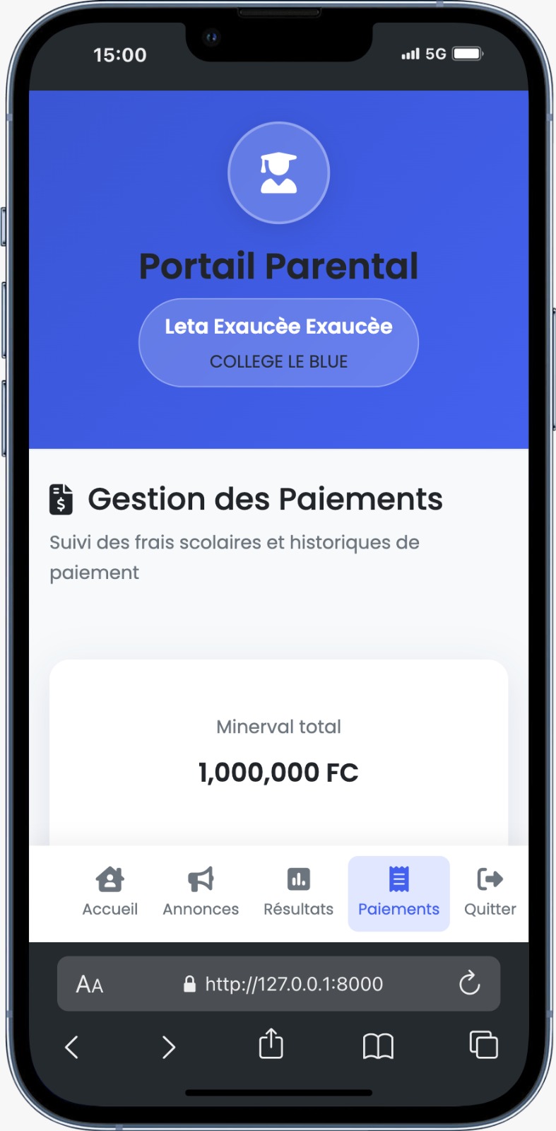 Gestion des paiements